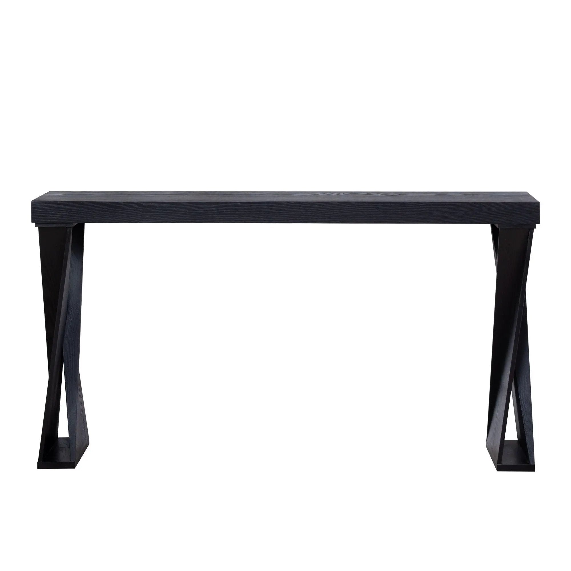 Console Table With Crossed Legs For Hallway - Black by Unique Piece Furniture