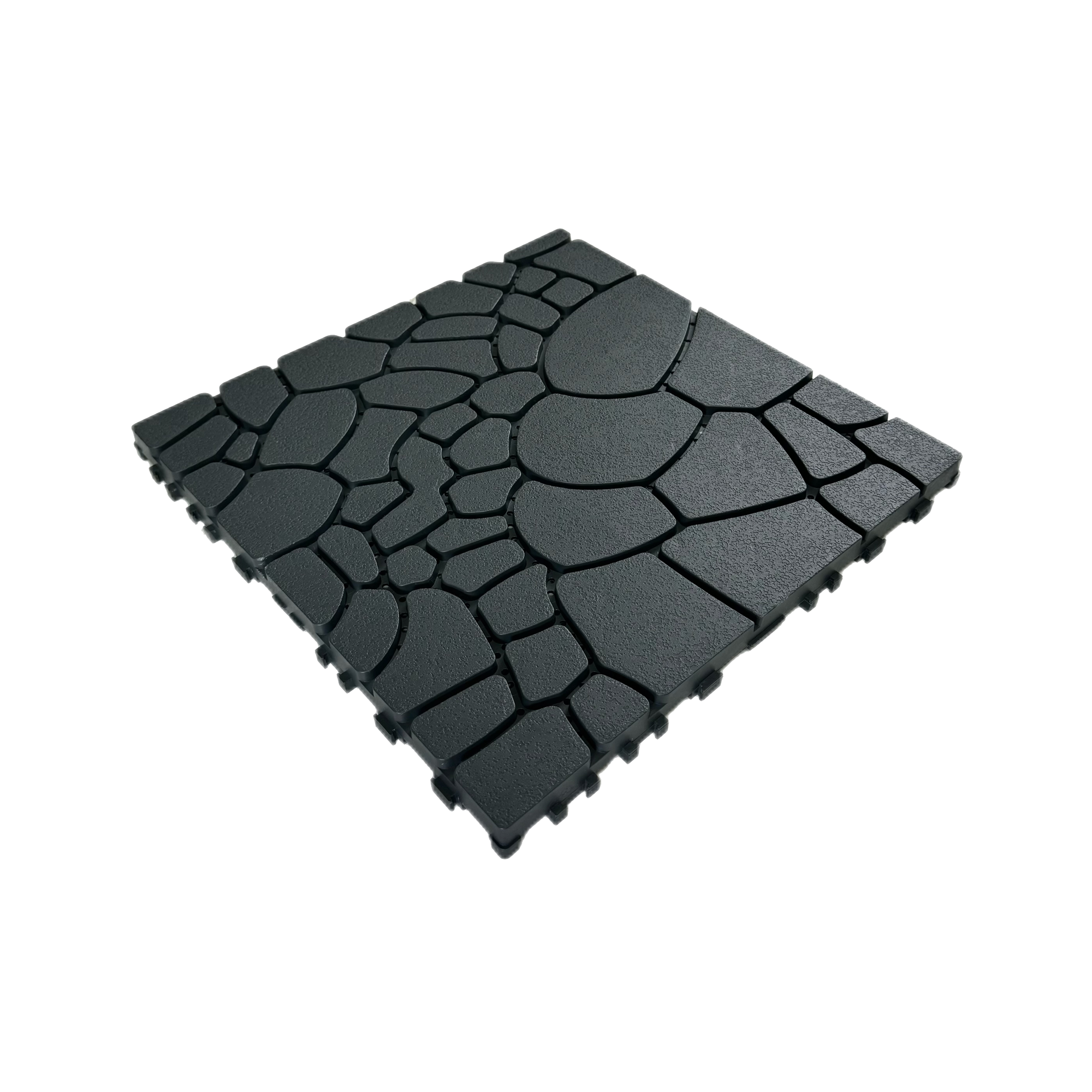 Stone Texture 12" Patio Deck Tiles - 44pcs by HouseOfZazla