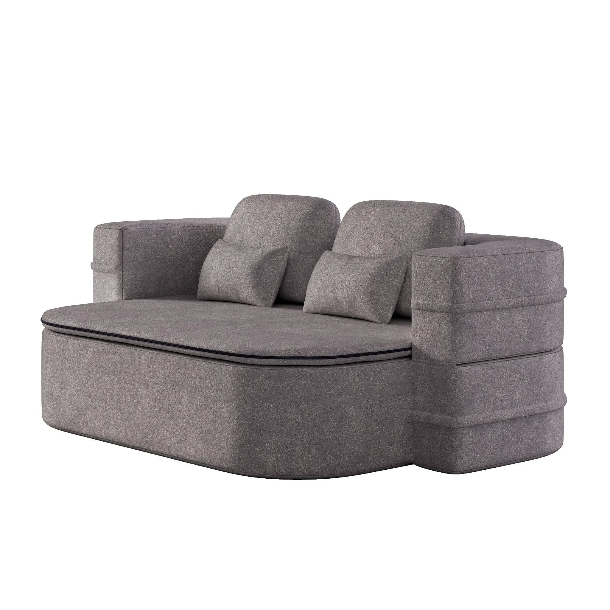 2 In 1 Foldable Sofa Bed With Multi Functional Blanket, Floor Lounge Sofa by HouseOfZazla