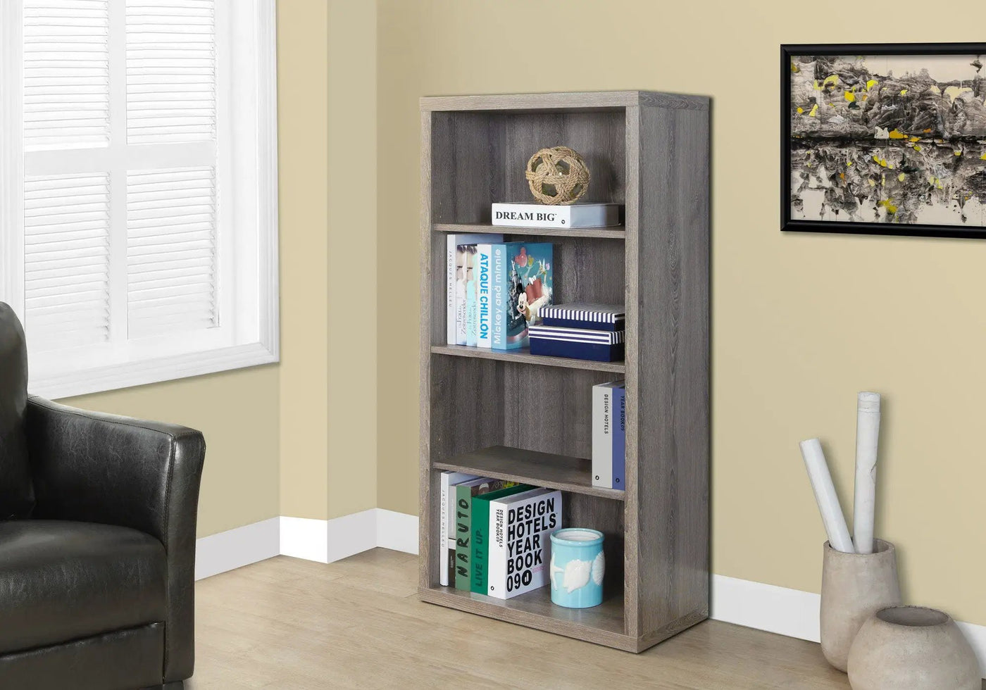 5 Tier For Office Bookshelf, Bookcase, Etagere, Contemporary & Modern by Unique Piece Furniture