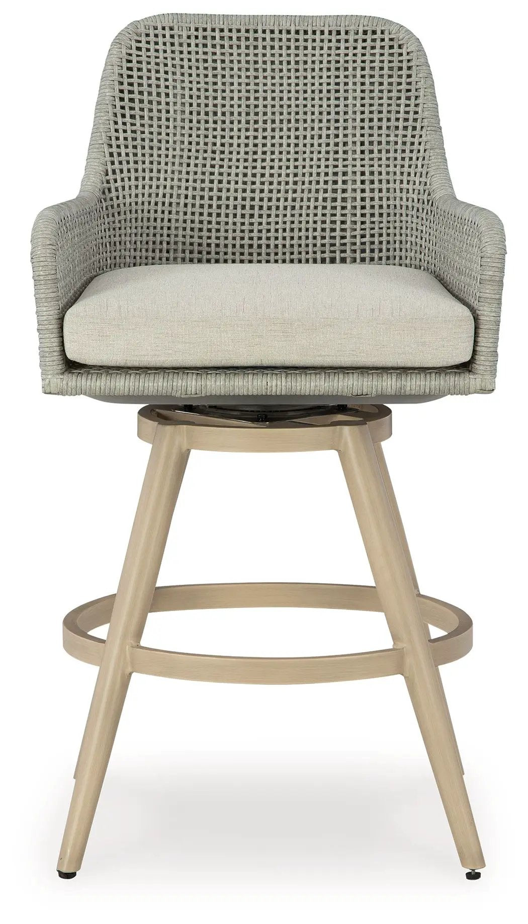 Seton Creek - Barstool With Cushion (Set of 2) - Beige / Gray by Unique Piece Furniture
