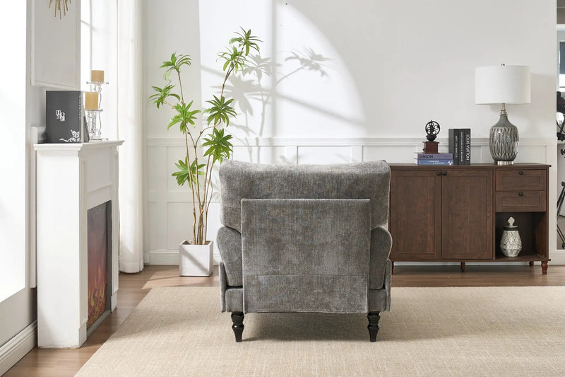 Modern Grey Upholstered Chaise Lounge Sofa Recliner by HouseOfZazla