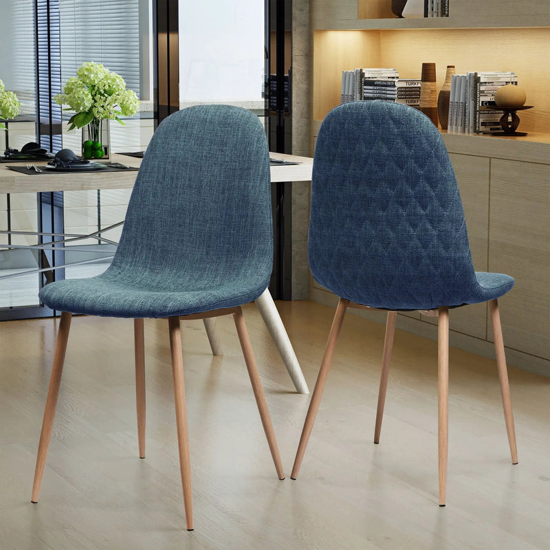 Elegant Dining Chair Set With Fabric by HouseOfZazla