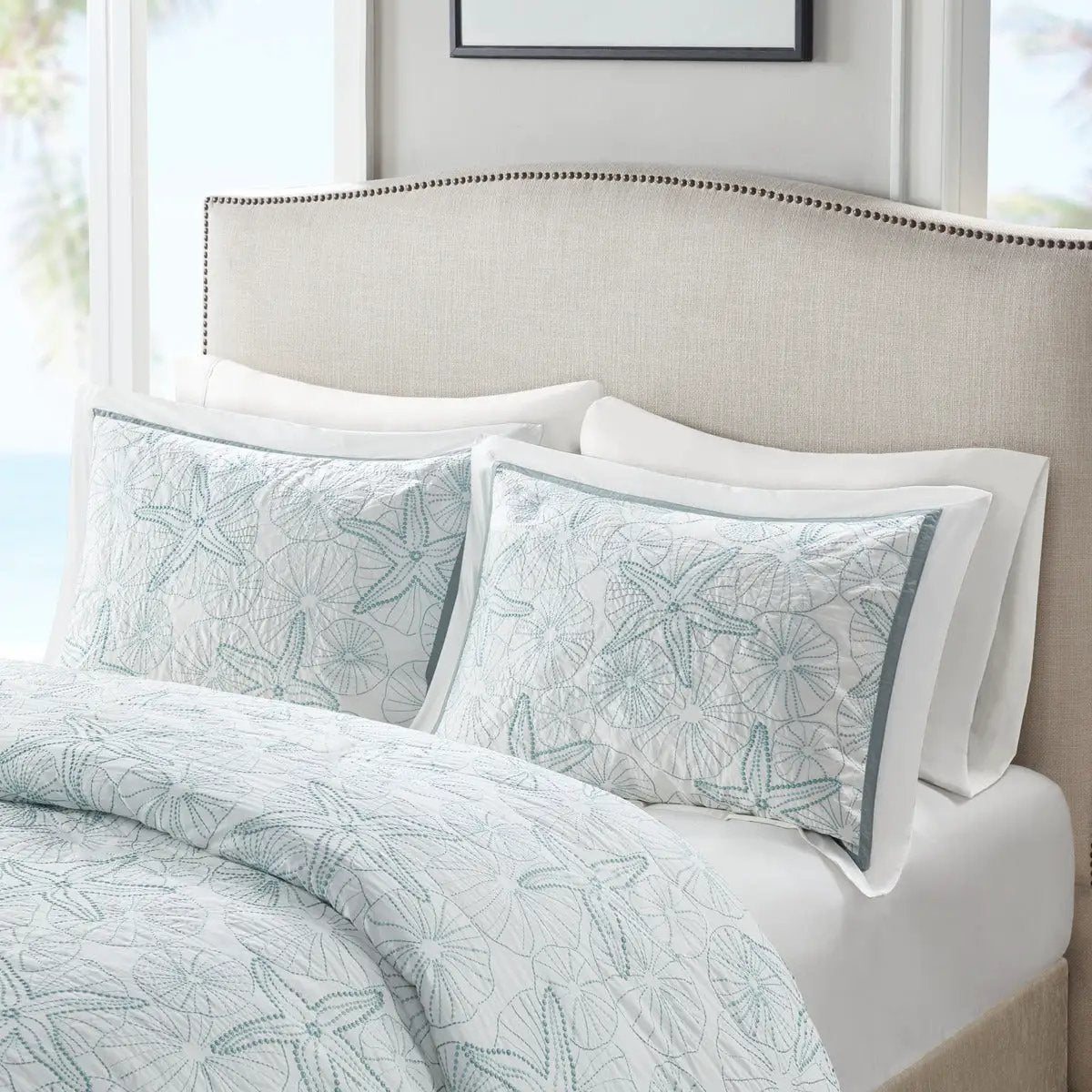 Duvet Cover Mini Set White Full/Queen by HouseOfZazla
