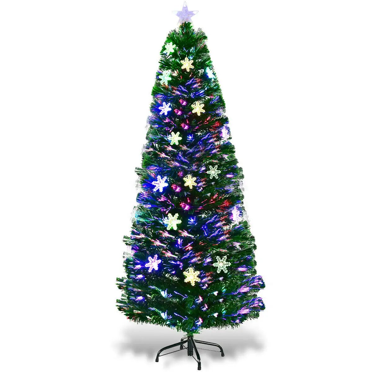 LED Optic Artificial Christmas Tree with Snowflakes, photo 4 of 11