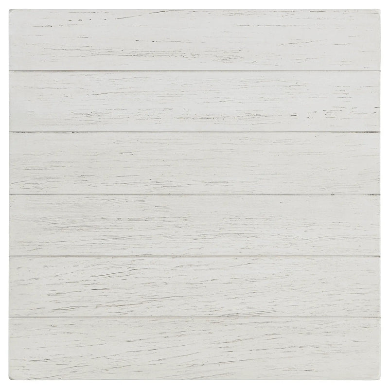 Payne Wood End Table with Shelf Distressed White by Unique Piece Furniture
