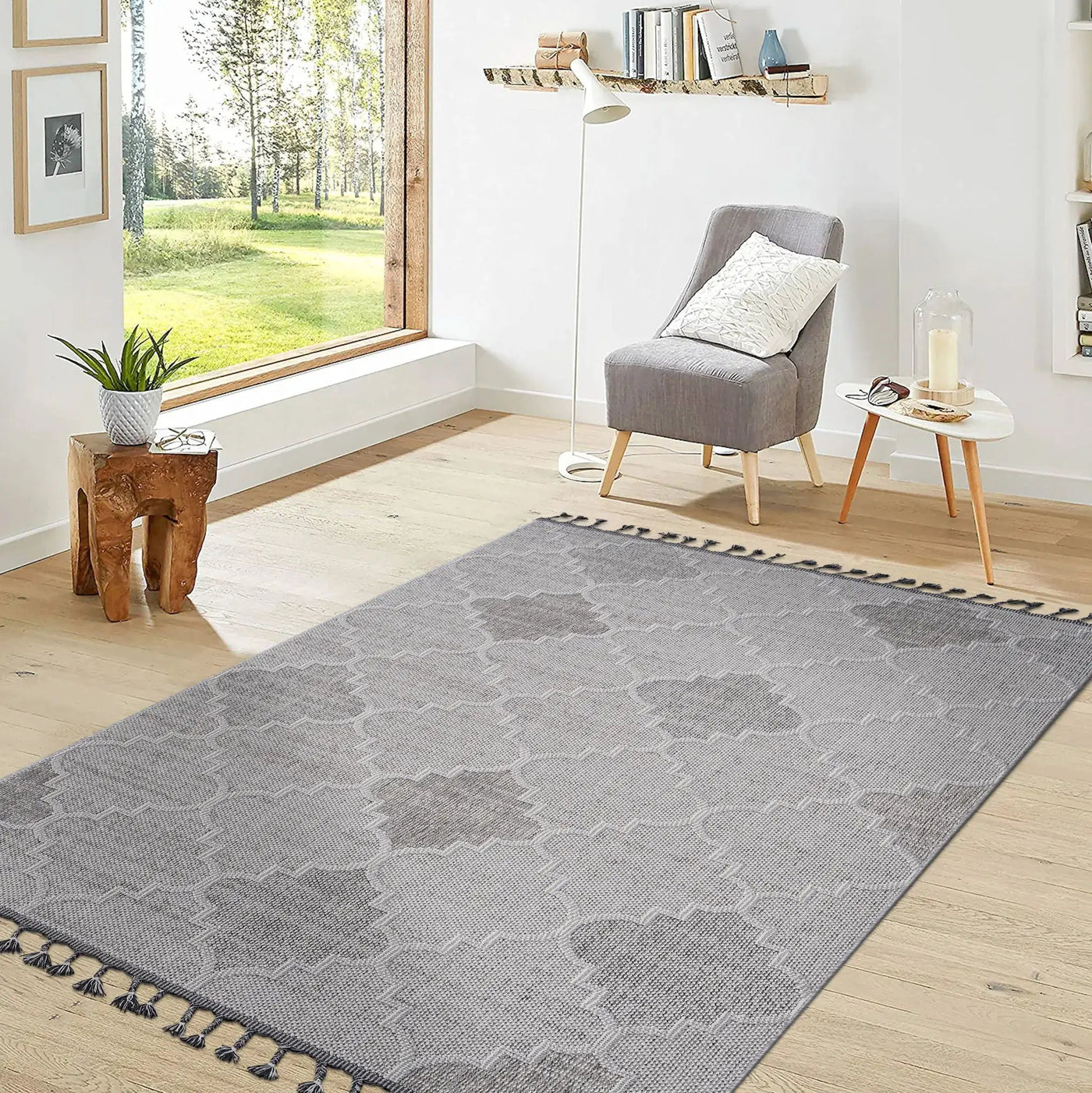 Guros - Indoor / Outdoor Trellis Area Rug by Unique Piece Furniture