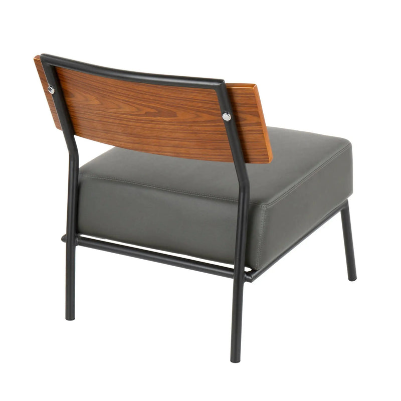 Fiji - Contemporary Chair - Gray / Walnut by Unique Piece Furniture