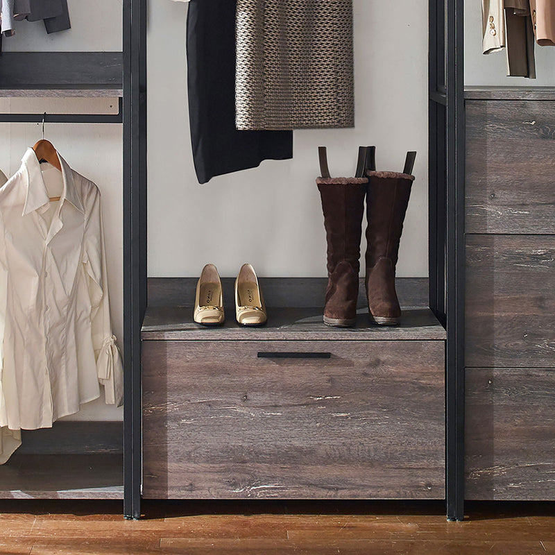 Monica - Walk-In Closet System, Extra Storage Space - Rustic by HouseOfZazla