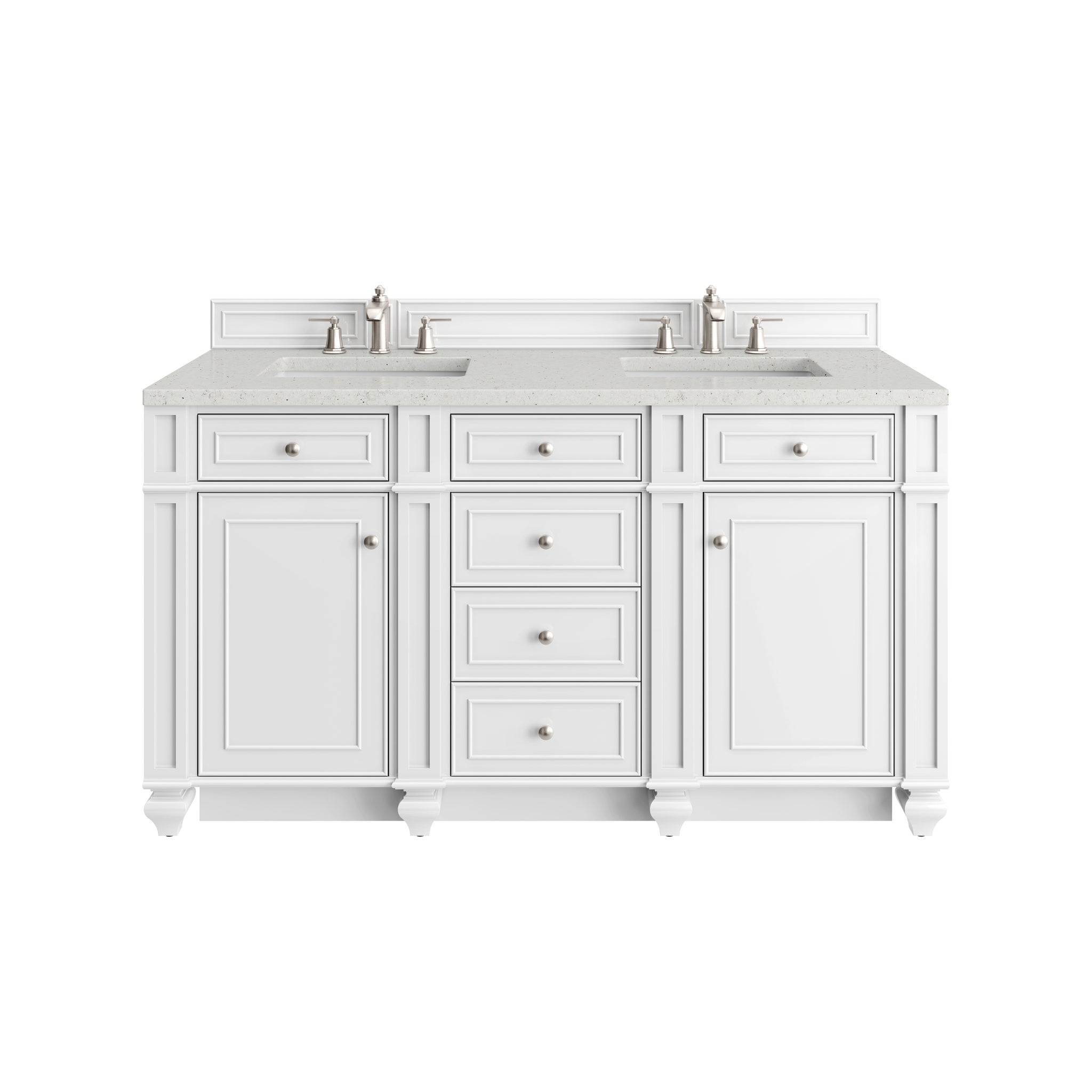 James Martin Bristol 60" Double Bathroom Vanity, Bright White, view 21