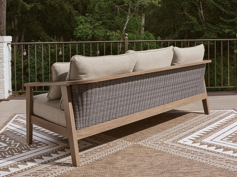 Harmony Headlands - Sofa With Cushion - Natural / Gray by Unique Piece Furniture
