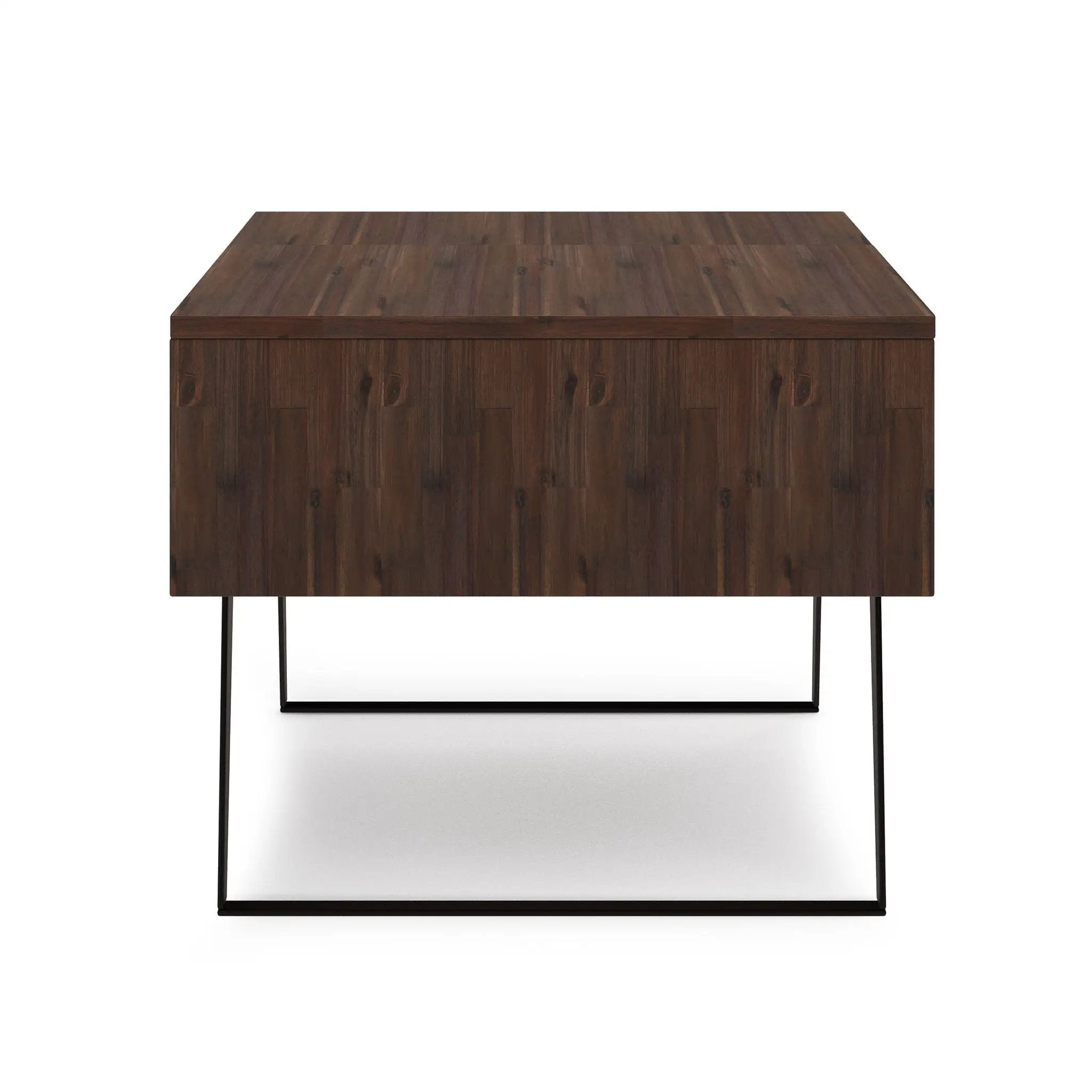 Lowry - Lift Top Coffee Table - Distressed Charcoal Brown by Unique Piece Furniture