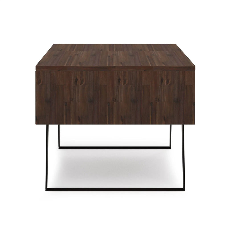 Lowry - Lift Top Coffee Table - Distressed Charcoal Brown by Unique Piece Furniture