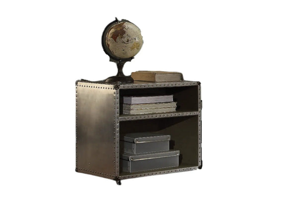 Brancaster Aluminum Nightstand with USB Power Dock