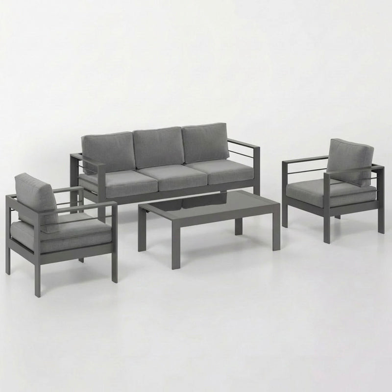 Outdoor Patio Set, All-Weather & Thick Cushions by HouseOfZazla