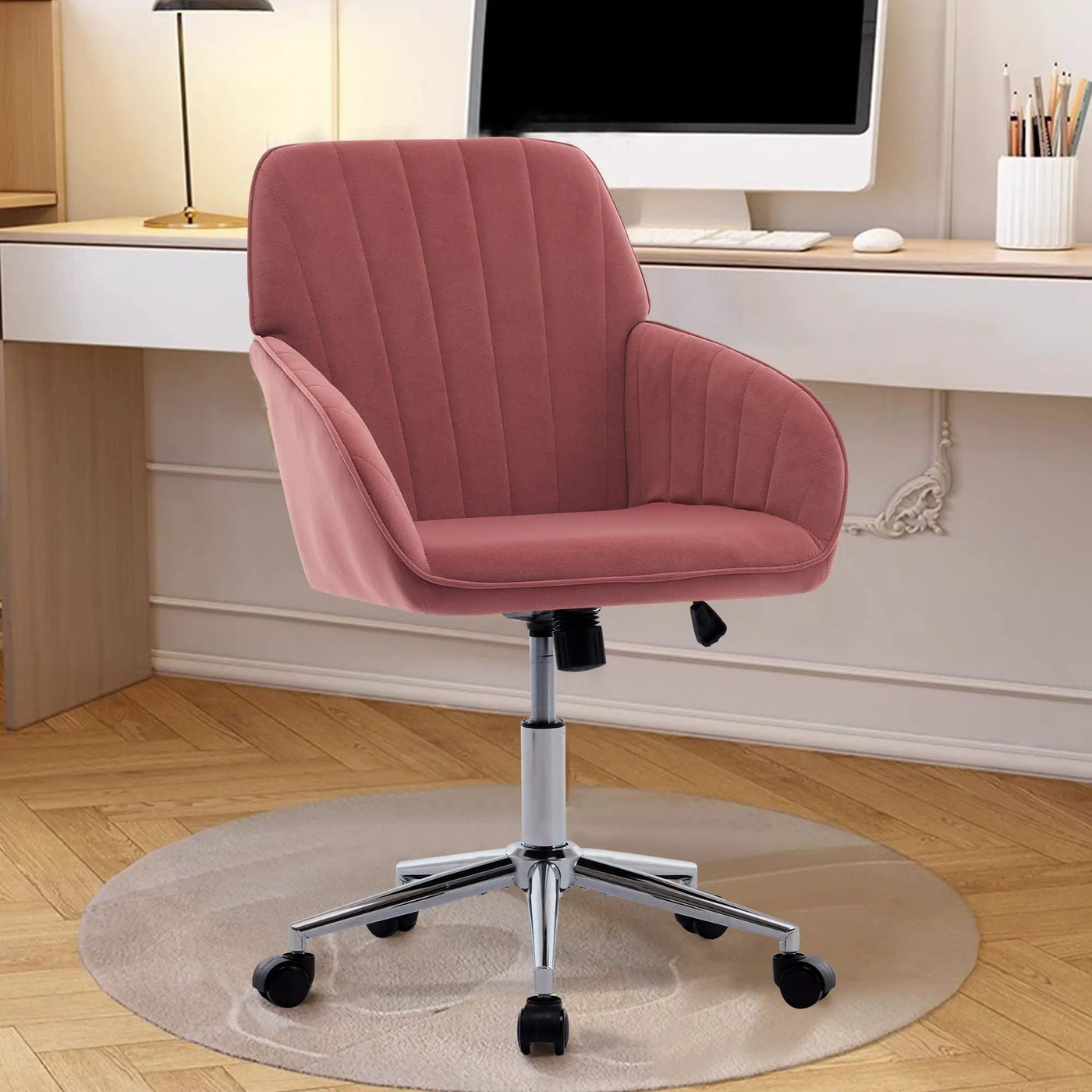 Adjustable Ergonomic Office Chair, Swivel Backrest Seat by HouseOfZazla