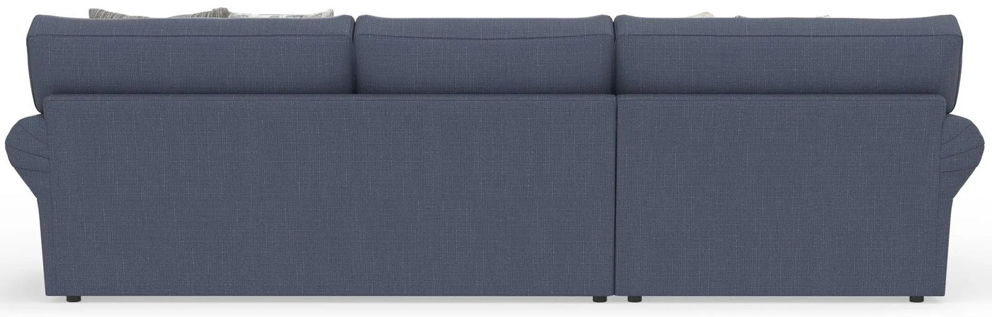 Cape May - Sofa Chaise With Comfort Coil Seating, 41" Cocktail Ottoman And 5 Accent Pillows Included by Unique Piece Furniture