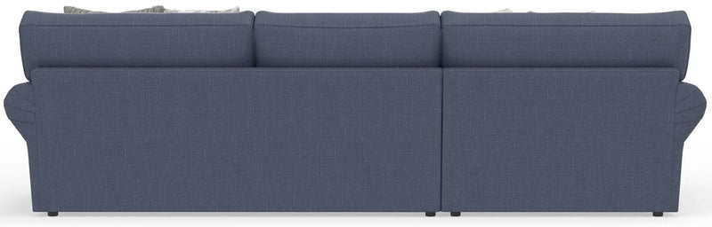Cape May - Sofa Chaise With Comfort Coil Seating, 41" Cocktail Ottoman And 5 Accent Pillows Included by Unique Piece Furniture