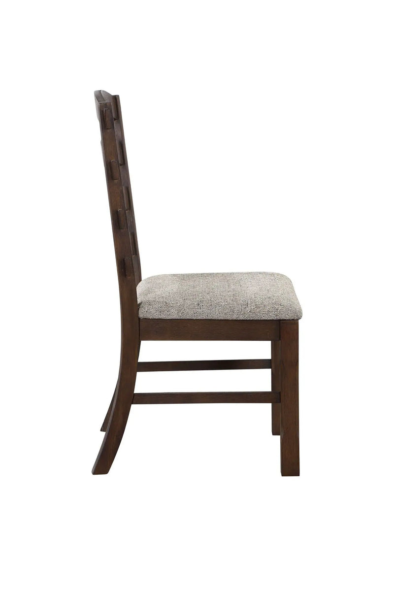 Pascaline - Rustic Side Chair (Set of 2) - Gray / Brown by Unique Piece Furniture