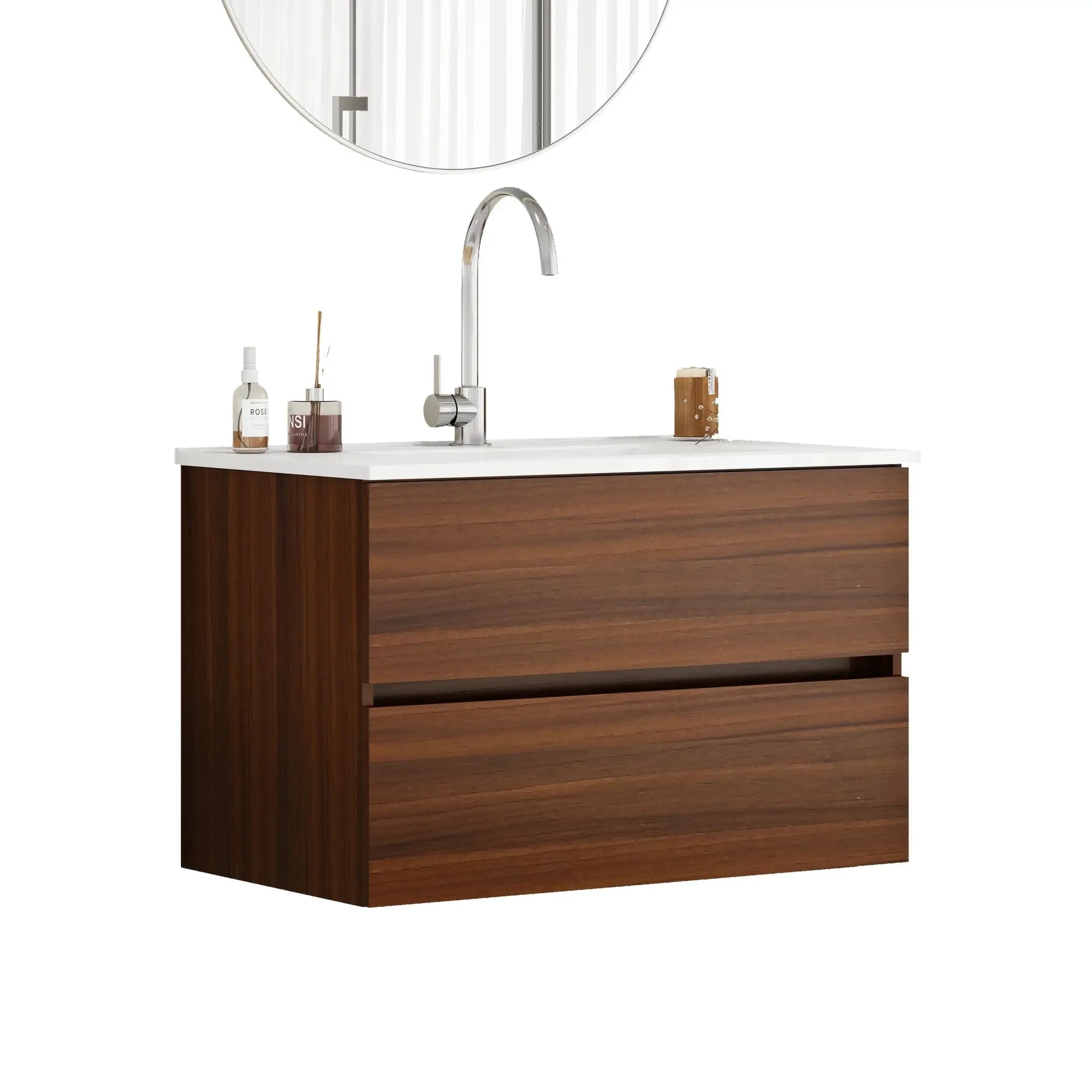 32-Inch Wall-Mounted Bathroom Vanity by HouseOfZazla
