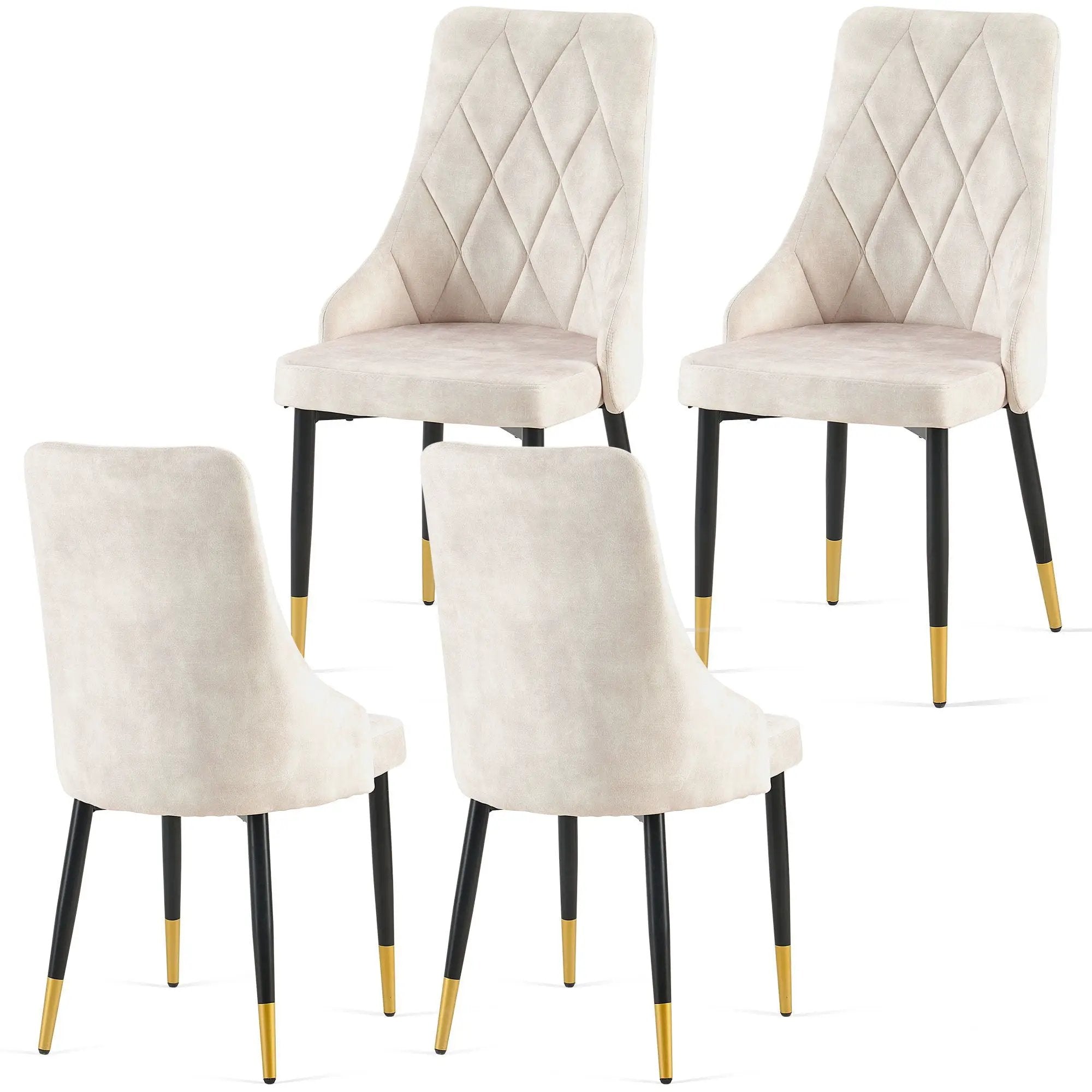 Dining Chairs Living Room Chair Modern Kitchen Armless Side Chair With Metal Legs by HouseOfZazla