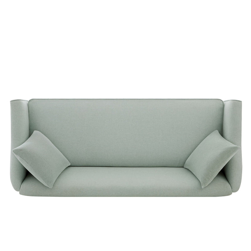 3 Seater Sofa With Wrap Around Armrests And Throw Pillows by HouseOfZazla