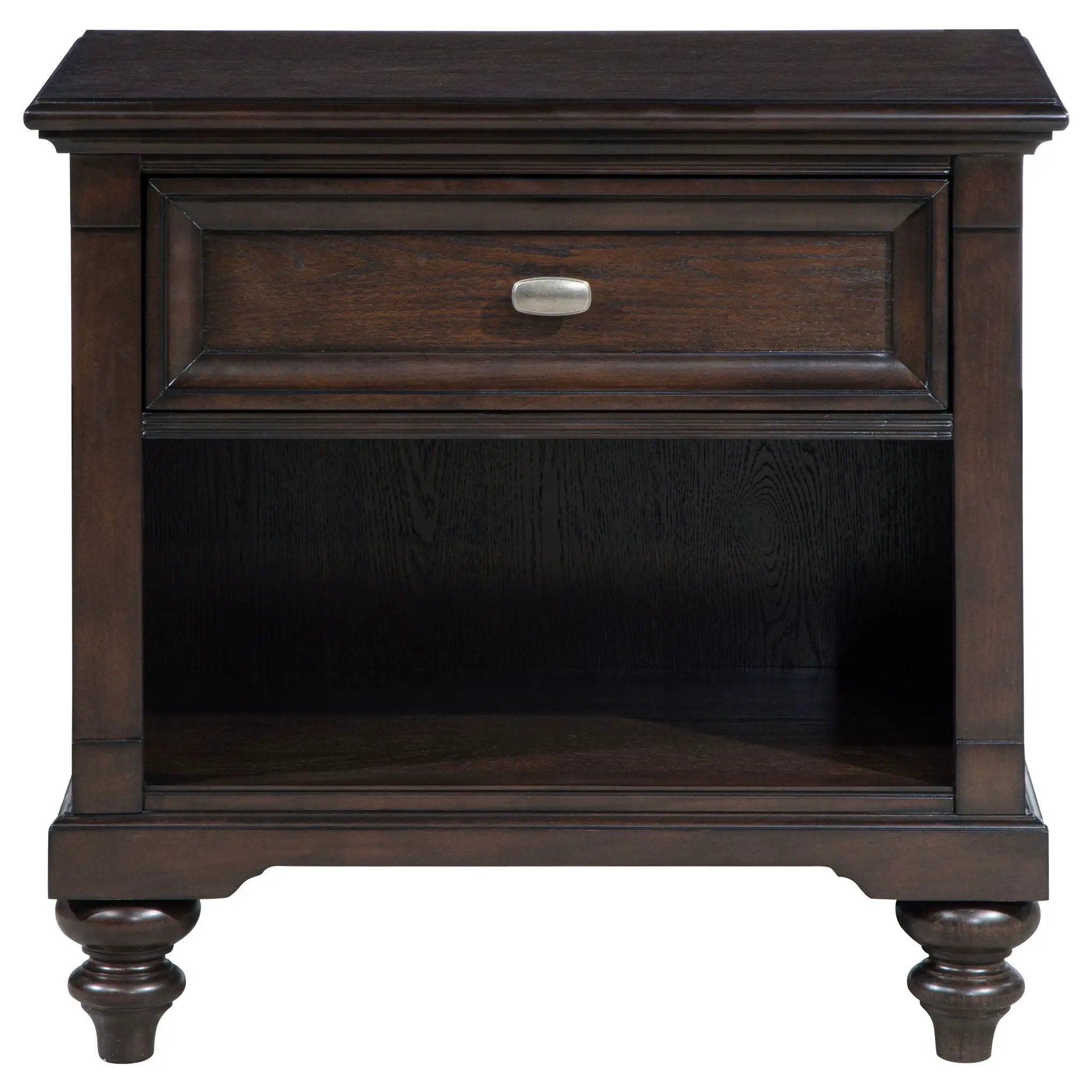 Andover 1-drawer Nightstand Bedside Table Dark Oak by Unique Piece Furniture