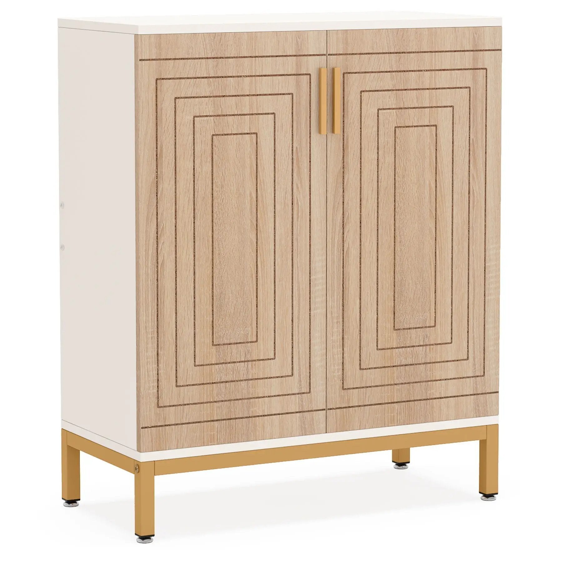 Shoe Cabinet With Doors, 5 Tiers Shoe Storage Organizer by HouseOfZazla