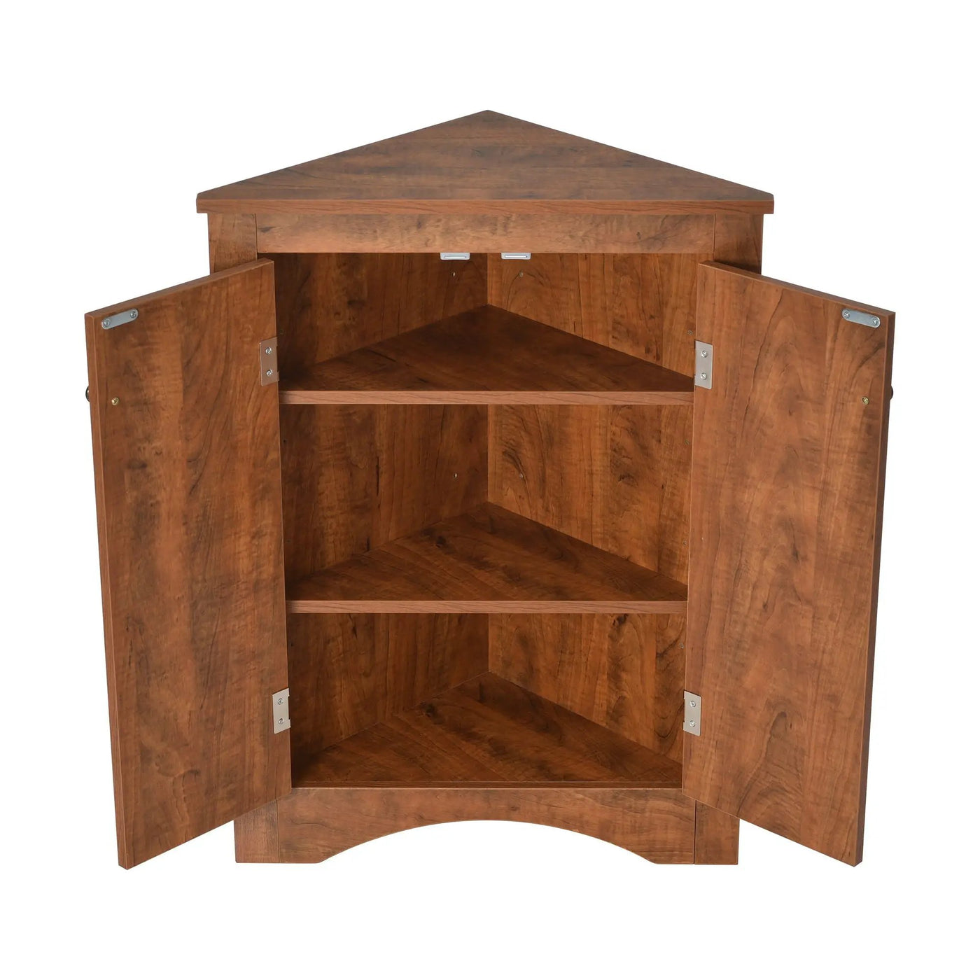 Triangle Bathroom Storage Cabinet With Adjustable Shelves, Freestanding Floor Cabinet For Home Kitchen by Unique Piece Furniture