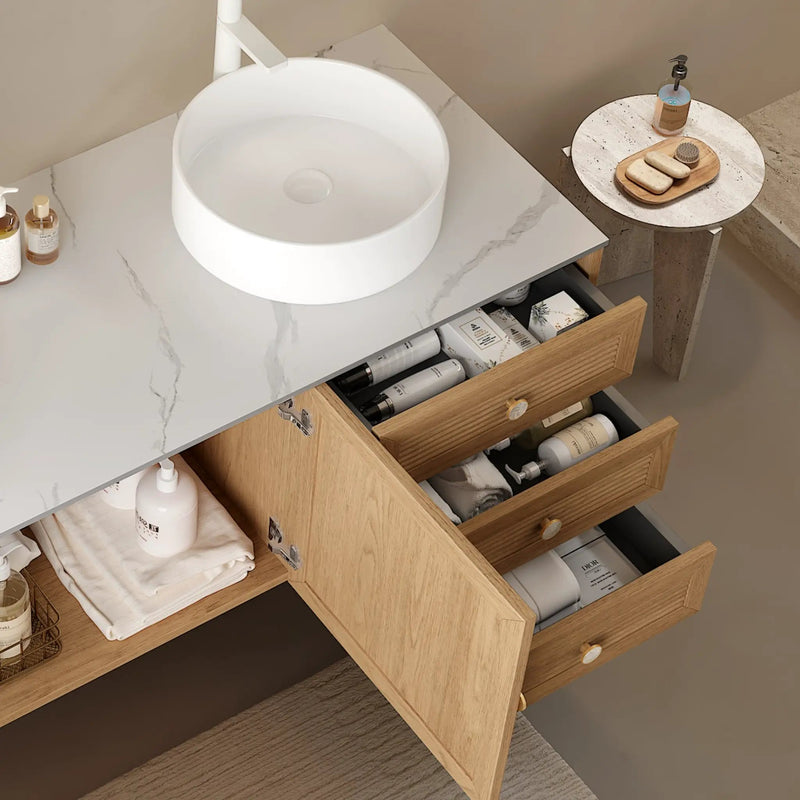 MUNIN 16'' Bathroom Sink, Round Vessel Ceramic Basin by HouseOfZazla