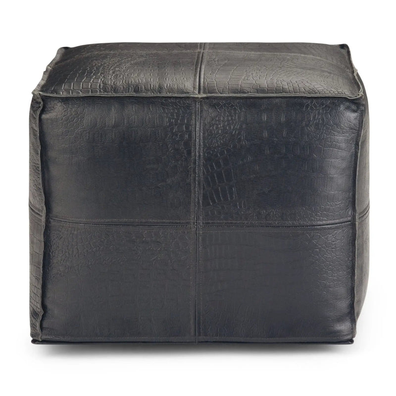 Bowen - Square Pouf - Black by Unique Piece Furniture