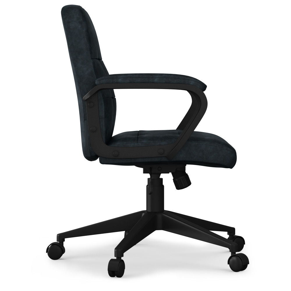 Brewer - Swivel Office Chair - Distressed Blue by HouseOfZazla