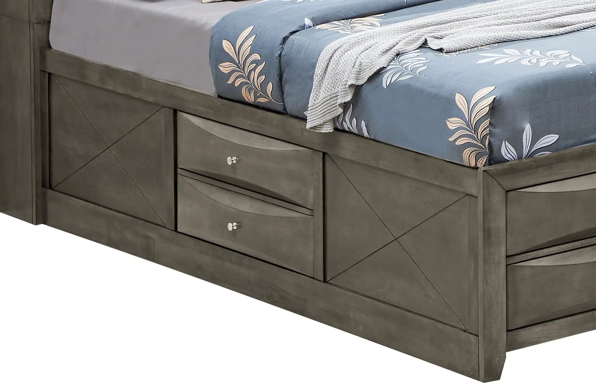 Modern Design Storage Bed With Bookcase Headboard by Unique Piece Furniture