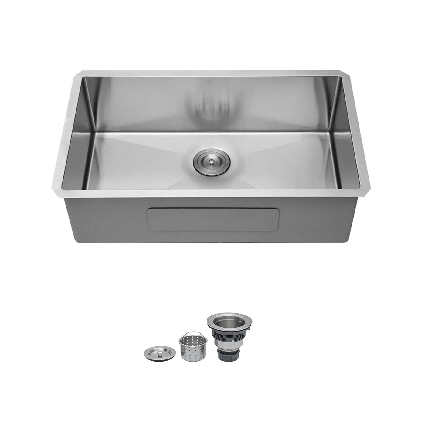 Undermount Stainless Steel Kitchen Sink, Deep Single Bowl Basin by HouseOfZazla