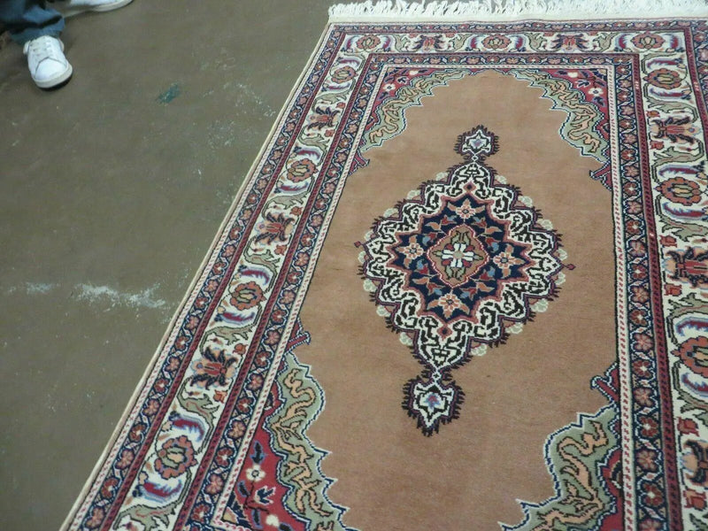 3' X 4' Vintage Handmade Turkish Kayseri Wool Cotton Rug Carpet Camel Hair Nice by Jewel Rugs