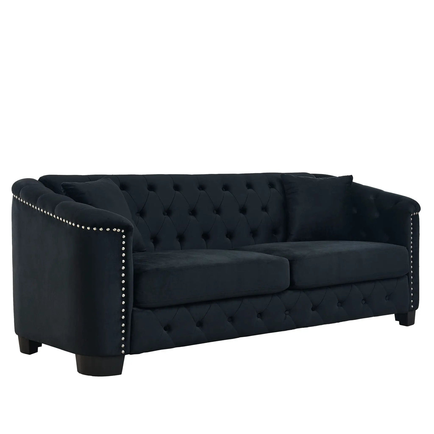 Modern Chesterfield Sofa With Tufted Backrest For Living Room by HouseOfZazla