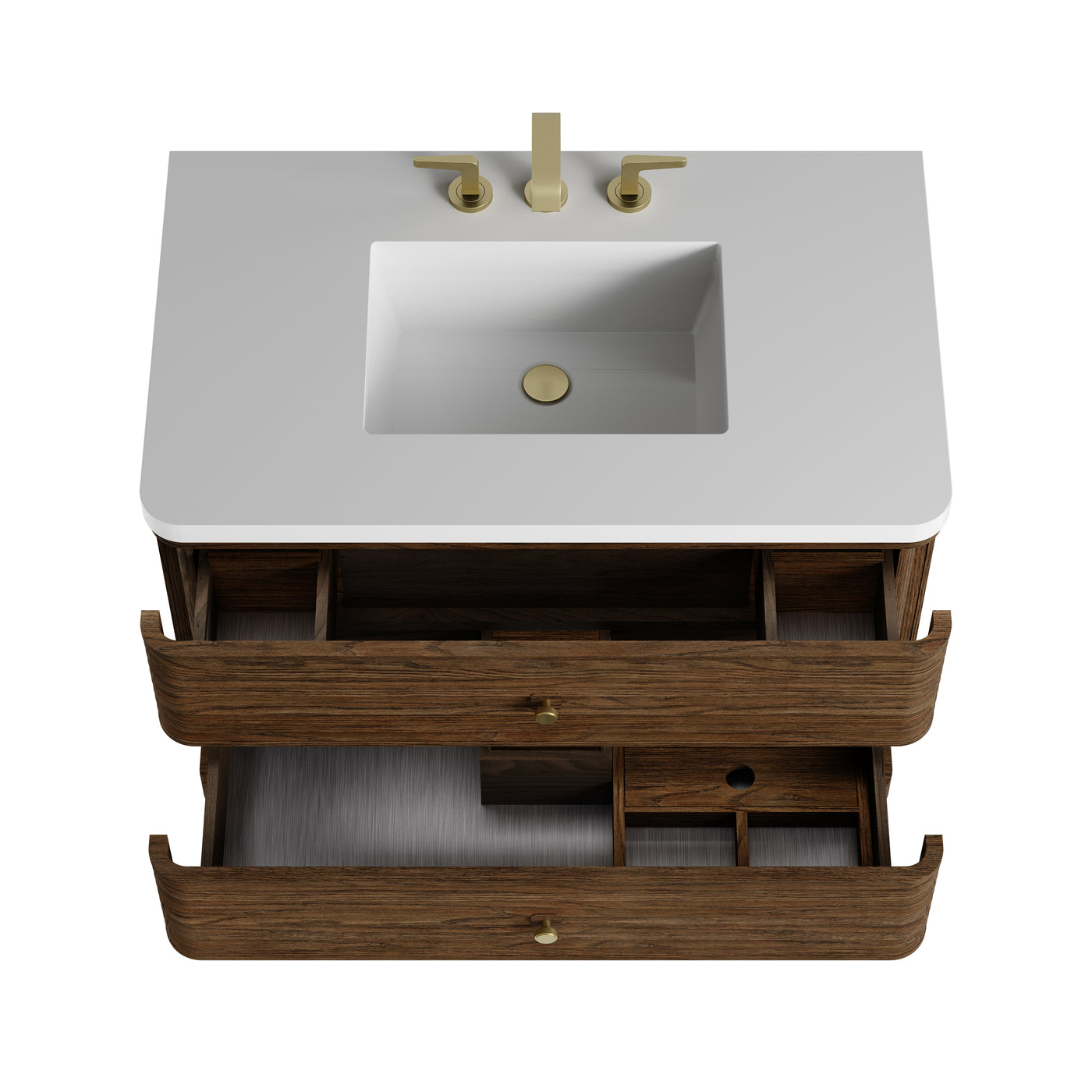 James Martin Allamari 36" Floating Single Bathroom Vanity, Sable, view 38