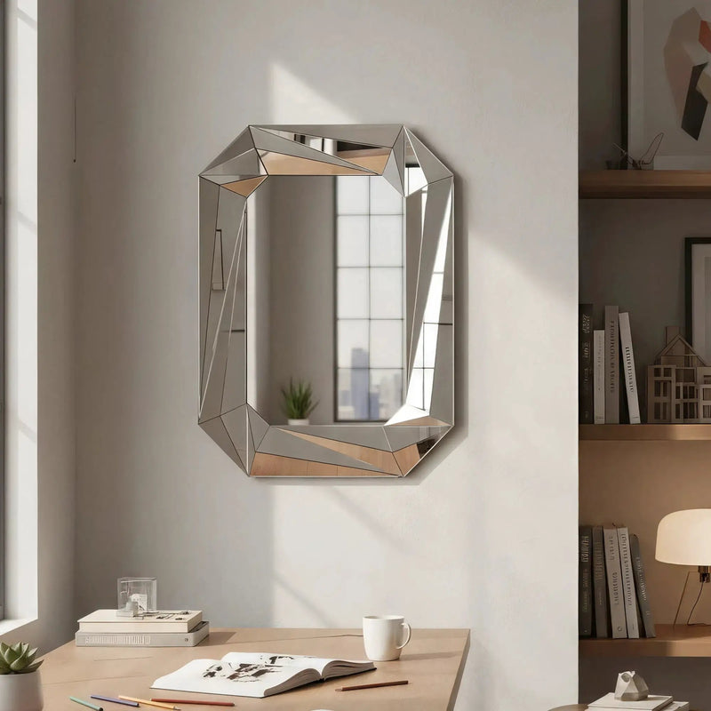 Diamond Shaped Large Wall Mirror by HouseOfZazla