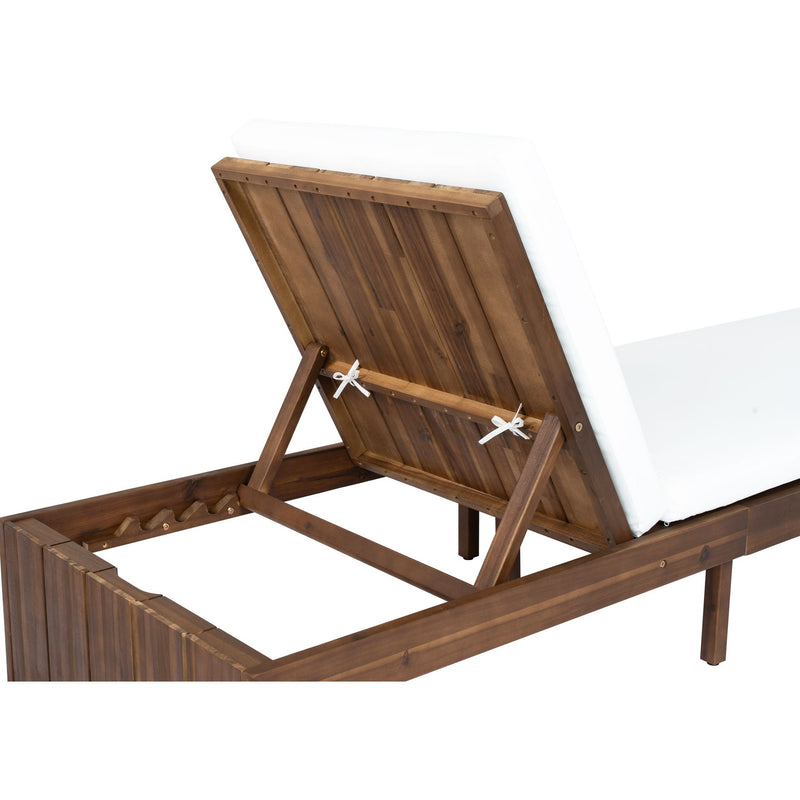 Adjustable Outdoor Chaise Lounge Patio Recliner With Removable Cushion by HouseOfZazla