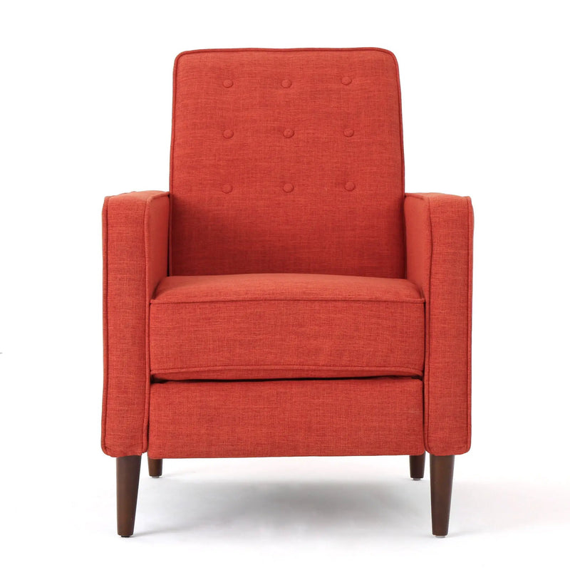 Mid-Century Modern Recliner With Button Tufted Waffle Stitch by HouseOfZazla