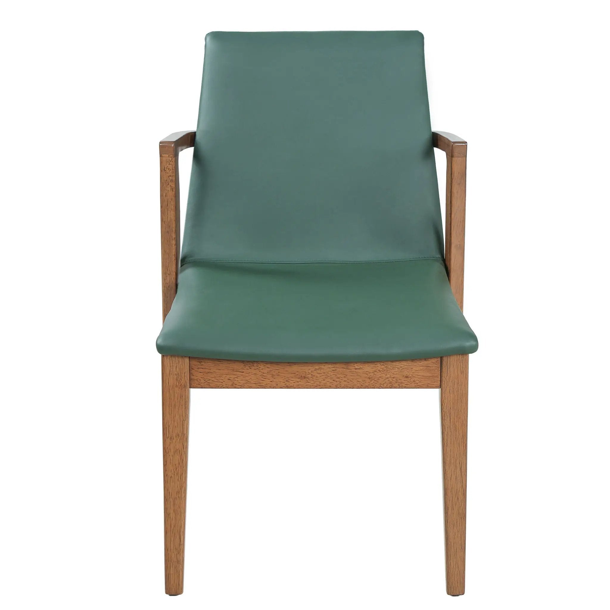 Dining Chairs (Set of 2) - Green / Walnut by HouseOfZazla