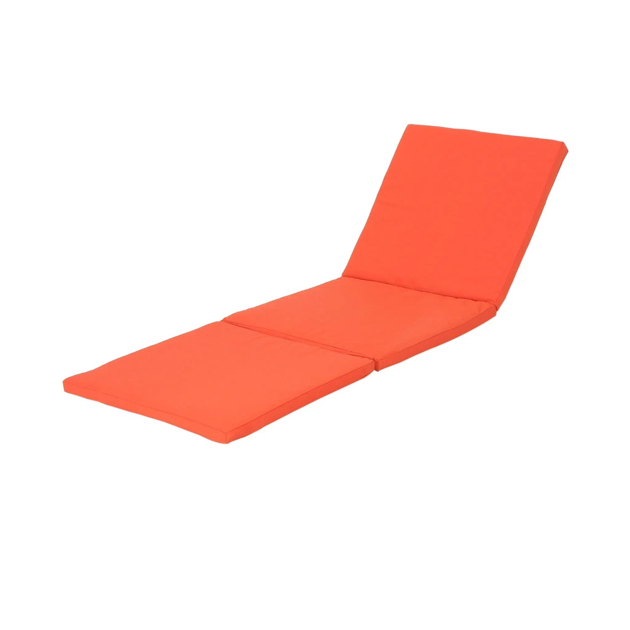 Waterproof Fabric Lounge Cushion With Rectangular Shape - Orange by HouseOfZazla