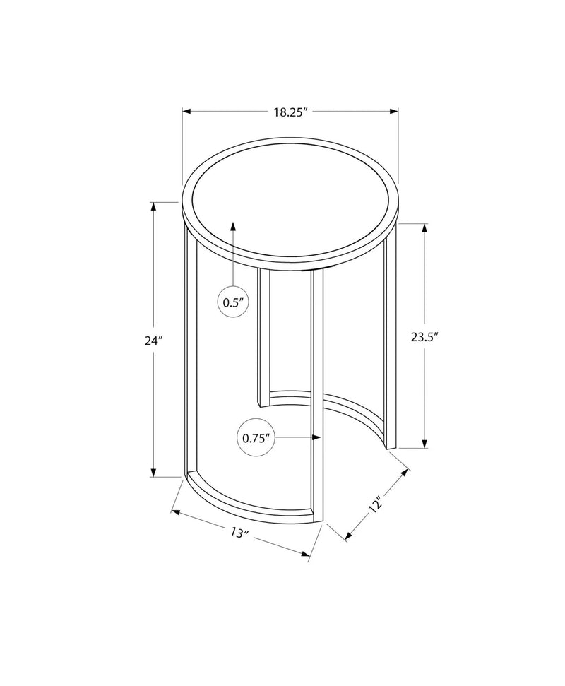 Round Accent Side Table, Contemporary & Modern by Unique Piece Furniture