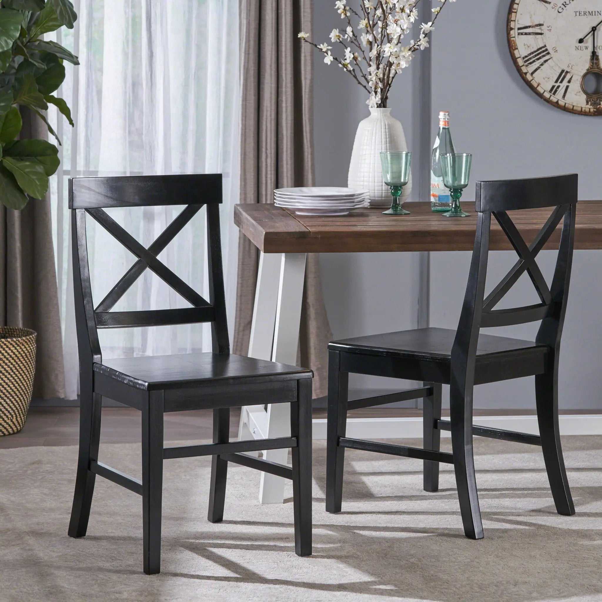 Plethora - Dining Chair With X Shaped Back (Set of 2) by HouseOfZazla