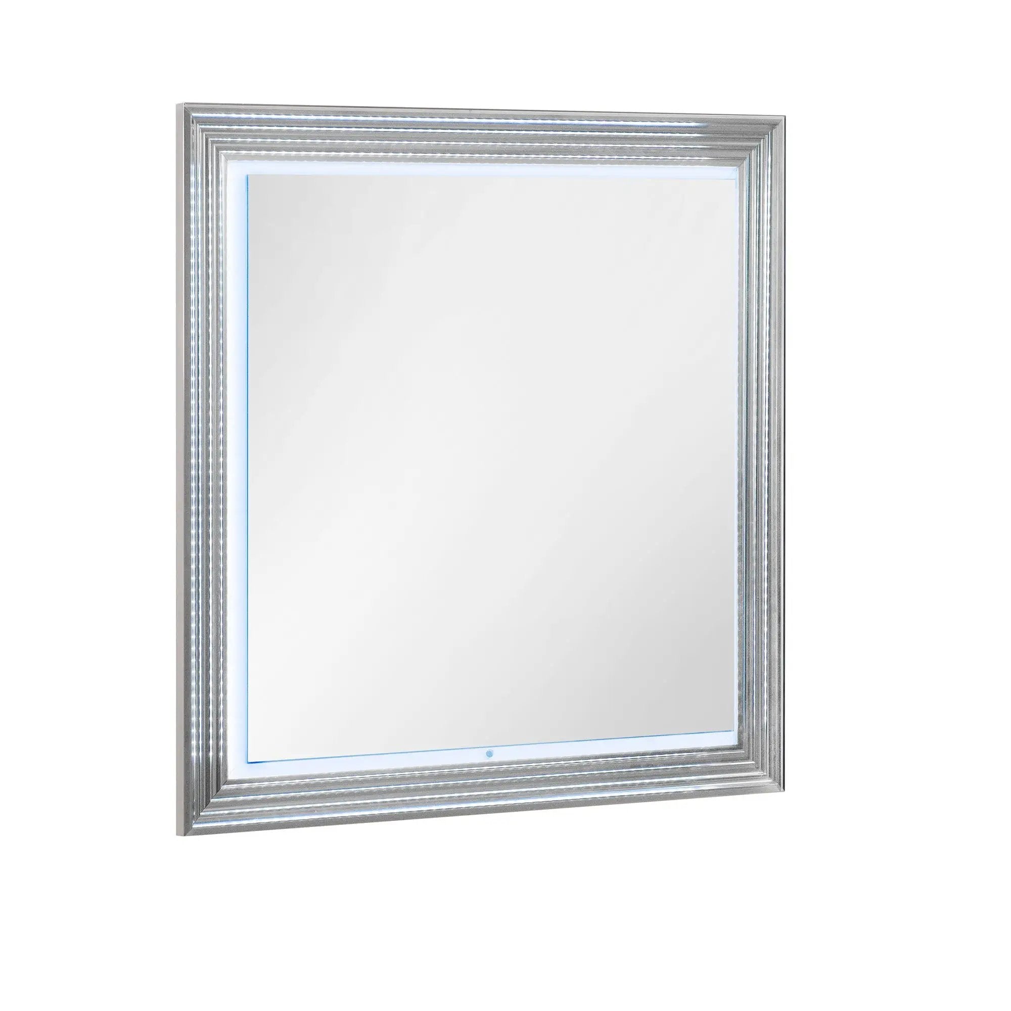Moon - Marble Mirror With LED - White by HouseOfZazla