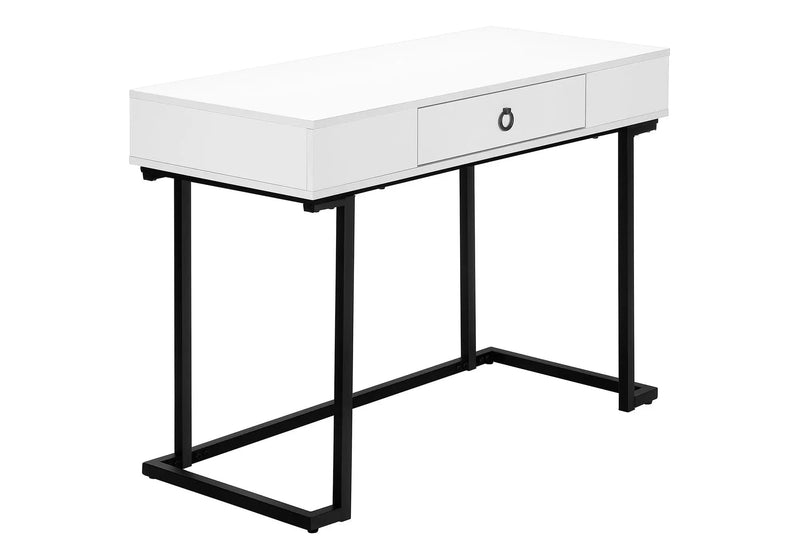Computer Desk For Home Office, Glossy, Storage Drawer by Unique Piece Furniture