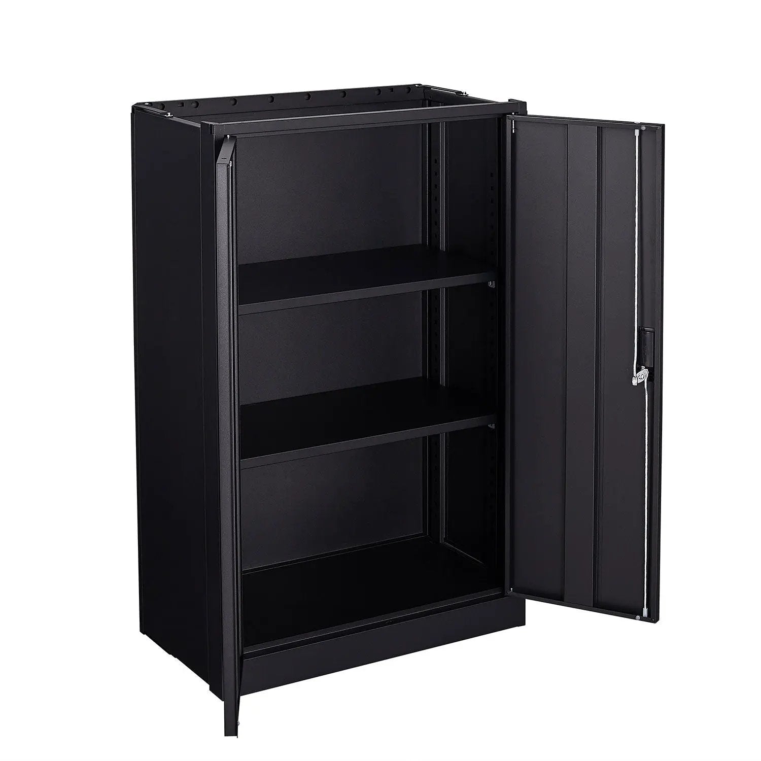 Metal Storage Cabinet With Locking Doors And Adjustable Shelf, Folding Filing Storage Cabinet, Folding Storage Locker Cabinet For Home Office, School, Garage by HouseOfZazla