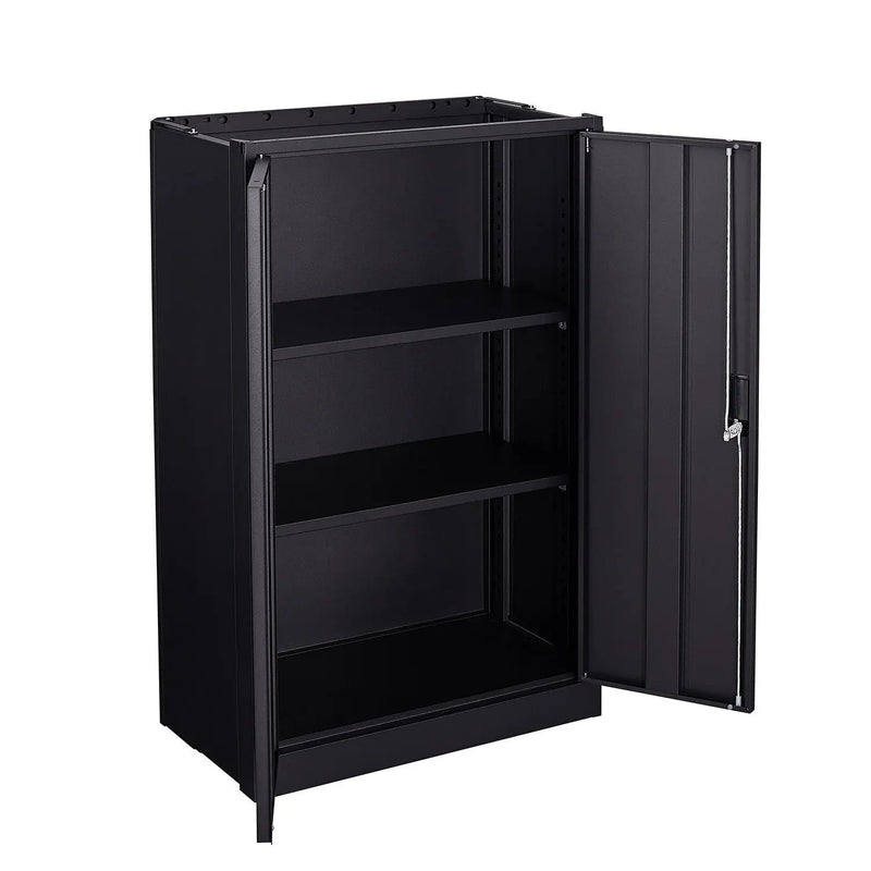 Metal Storage Cabinet With Locking Doors And Adjustable Shelf, Folding Filing Storage Cabinet, Folding Storage Locker Cabinet For Home Office, School, Garage by HouseOfZazla