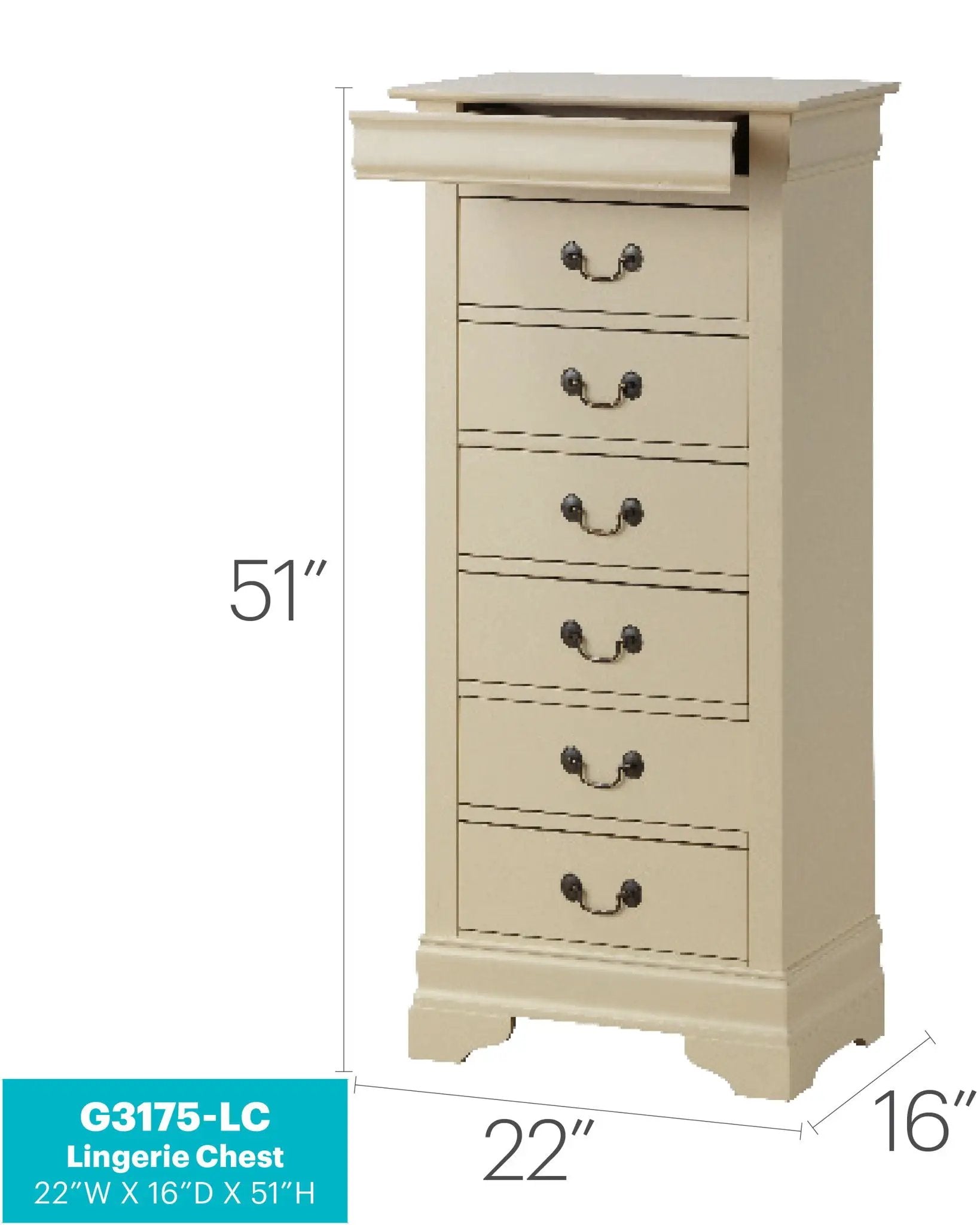 Traditional Style Lingerie Storage Chest Timeless by HouseOfZazla