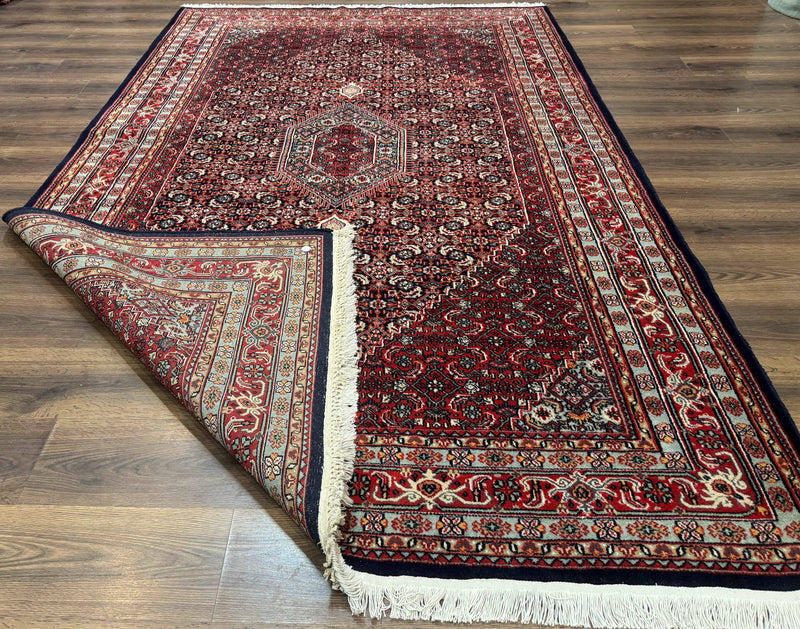 Indo Persian Bijar Rug 6x9, Hand Knotted Wool Carpet by Jewel Rugs